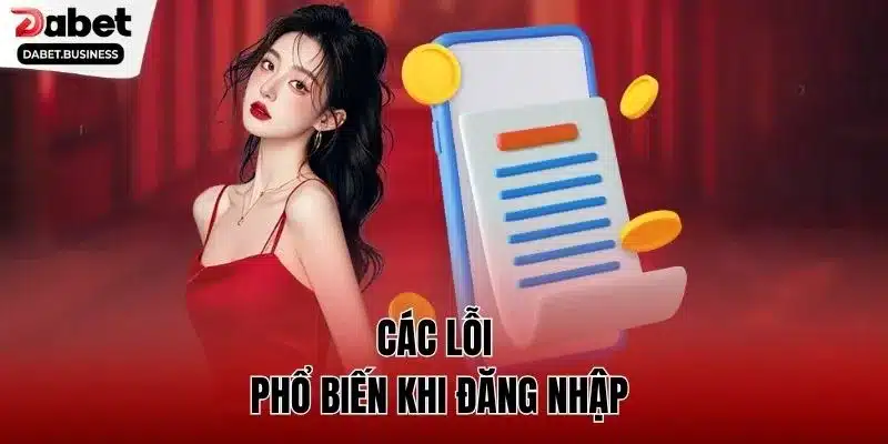 Các lỗi phổ biến khi đăng nhập