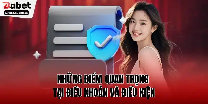 Những điểm quan trọng tại điều khoản và điều kiện 